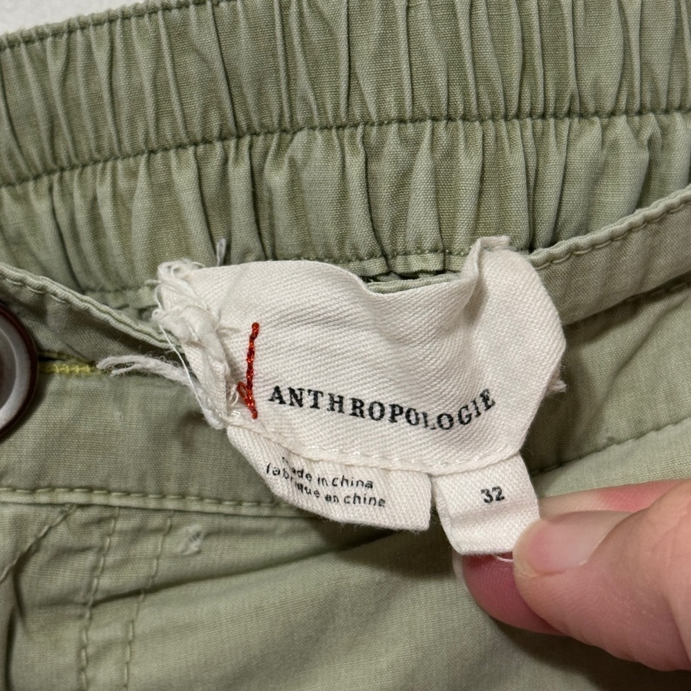 Anthropologie Tactical Utility Cargo Pants Green Size 32 Women’s Jogger - Picture 3 of 9